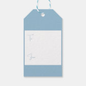 Polar Beer en Sneeuwman Christmas Gift Label Cadeaulabel (Achterkant)