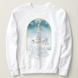 Polar Beer en Snowman Christmas Sweatshirt