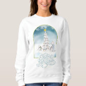 Polar Beer en Snowman Christmas Sweatshirt (Voorkant)