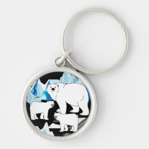 Polar Beer en welpen Sleutelhanger