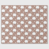 Polar Beer Face Heart Animal Cadeaupapier (Vlak)