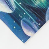 Polar Beer Familie Snowy Scene Schilderen Fleece Deken (Hoek)