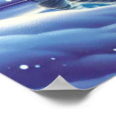 Polar Beer Familie Snowy Scene Schilderen Poster (Hoek)