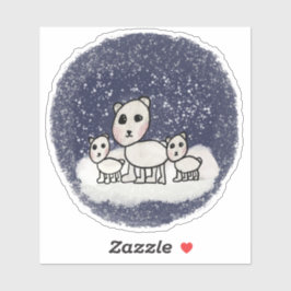 Polar Beer familie Sticker