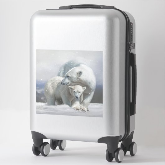 Polar Beer familie Stickers (Koffer)