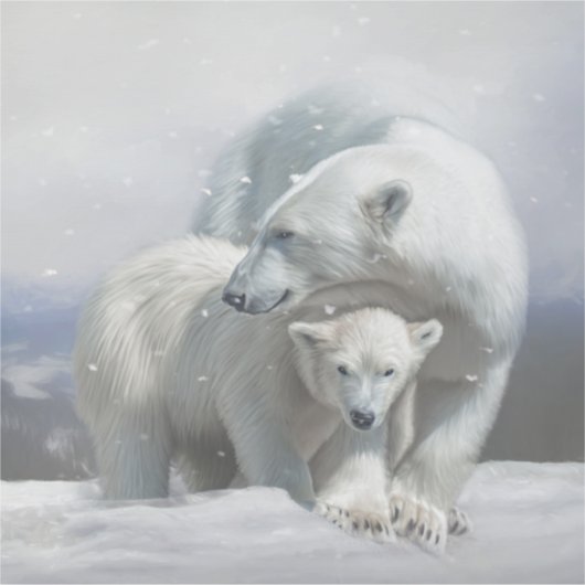 Polar Beer familie Stickers (Voorkant)