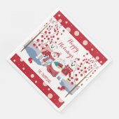 Polar Beer Family Holiday Party Paper Napkins Servet (Hoek)