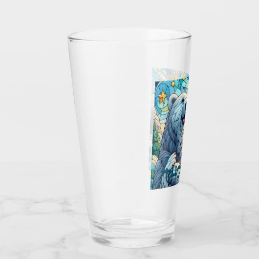 Polar Beer Faux Glas in lood gepersonaliseerd (Rechts)