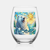 Polar Beer Faux Glas in lood gepersonaliseerd (Achterkant)