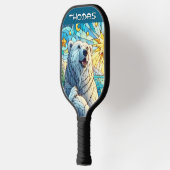 Polar Beer Faux Glas in lood gepersonaliseerd Pickleball Paddle (Links)