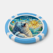 Polar Beer Faux Glas in lood gepersonaliseerd Poker Chips (Enkel)
