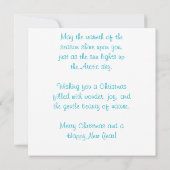 Polar Beer Faux Glas in lood Kerst Kaart (Achterkant)