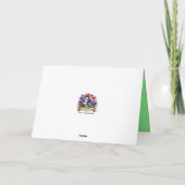 Polar Beer feestelijke lichten Christelijke kerst Feestdagen Kaart (Achterkant)