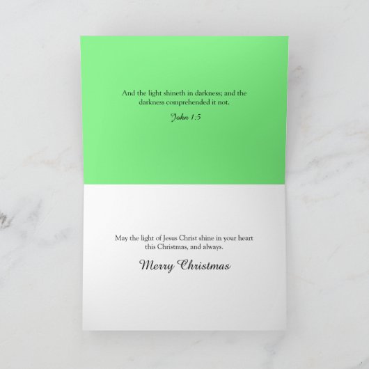 Polar Beer feestelijke lichten Christelijke kerst Feestdagen Kaart (Binnen)