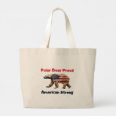 Polar Beer Flag Amerika Grote Tote Bag (Achterkant)