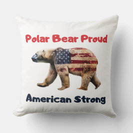 Polar Beer Flag Amerika Kussen