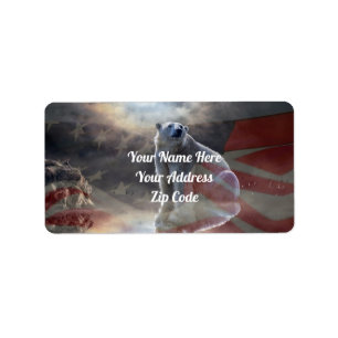 Polar Beer Flag Return Address Labels