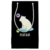Polar Beer Funny Science Pun Dark BG Klein Cadeauzakje (Voorkant)