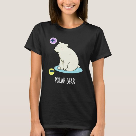 Polar Beer Funny Science Pun Dark BG T-shirt (Voorkant)