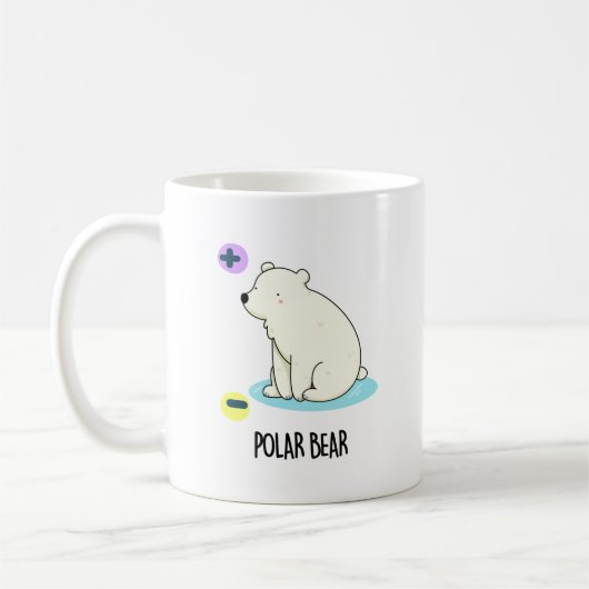 Polar Beer Funny Science Pun Koffiemok (Links)