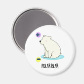 Polar Beer Funny Science Pun Magneet (Voorkant / Achterkant)