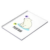 Polar Beer Funny Science Pun Notitieboek (Linkerzijde)