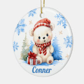 Polar Beer Gepersonaliseerde Tree Ornament (Links)