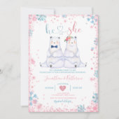 Polar Beer Geslacht onthullen hij of zij sneeuwvlo Kaart (Voorkant)