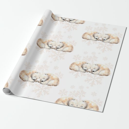 Polar Beer Gift Wrapping Paper Cadeaupapier (Uitgerold)