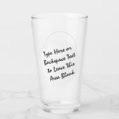 Polar Beer Glass Beer Art Glasses personaliseren Glas (Achterkant)