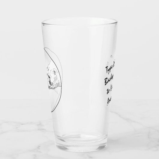 Polar Beer Glass Beer Art Glasses personaliseren Glas (Links)