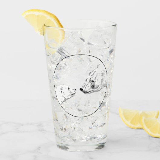 Polar Beer Glass Beer Art Glasses personaliseren Glas (Voorkant ijs)