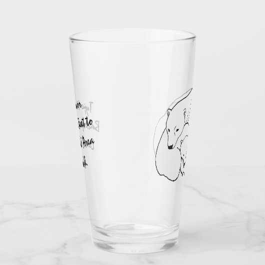 Polar Beer Glass Beer Cubasses Personaliseren Glas (Rechts)