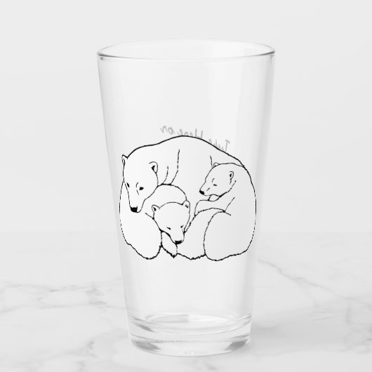 Polar Beer Glass Beer Cubasses Personaliseren Glas (Voorkant)
