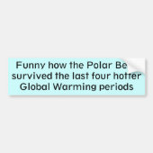 Polar Beer Global Warming Bumpersticker (Voorkant)