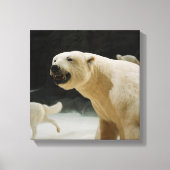 Polar Beer Grin Canvas Afdruk (Voorkant)