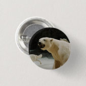 Polar Beer Grin Ronde Button 3,2 Cm (Voorkant /achterkant)