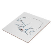 Polar Beer grote keramische tegel Tegeltje (Zijkant)