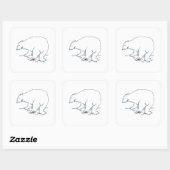 Polar Beer grote vierkante stickers vel (Vel)