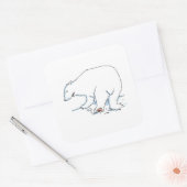 Polar Beer grote vierkante stickers vel (Envelop)