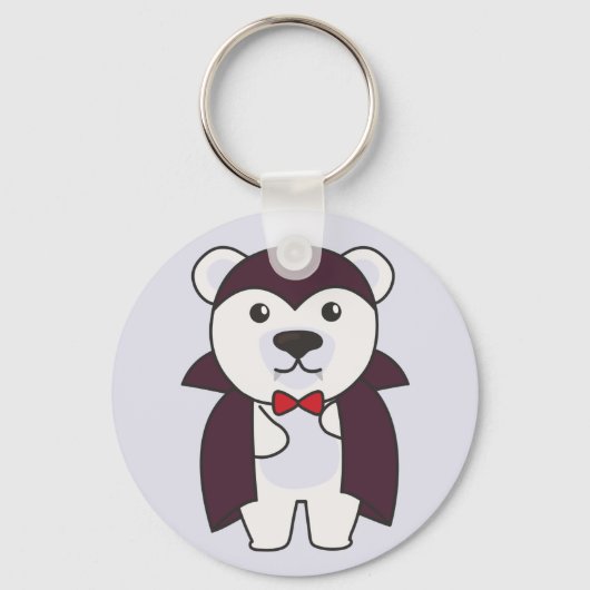 Polar Beer Halloween Cute Devil Kinder Vampire Key Sleutelhanger (Voorkant)