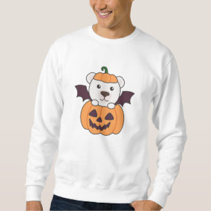 Polar Beer Halloween Pumpkin Bat Costume Trui
