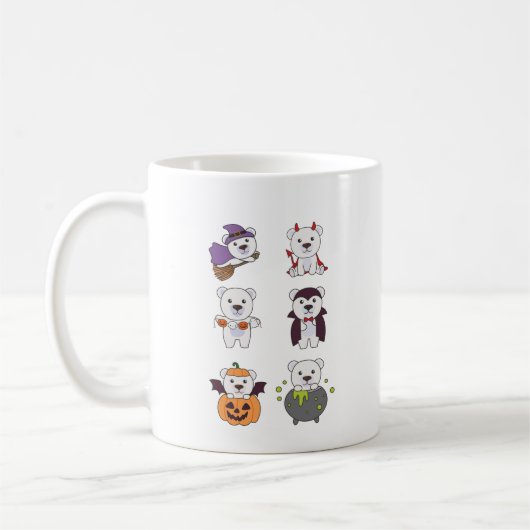 Polar Beer Halloween Witch Devil Pumpkin Vampire Koffiemok (Links)