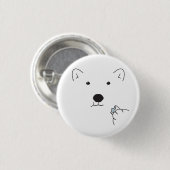 Polar Beer Het eten van een Marshmallow Ronde Button 3,2 Cm (Voorkant /achterkant)