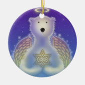 Polar Beer Holding Star Onrament Keramisch Ornament (Voorkant)
