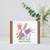 Polar Beer Holiday Giften Feestdagenkaart (Staand voorkant)