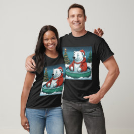 Polar Beer Hot Tub Christmas T-shirt