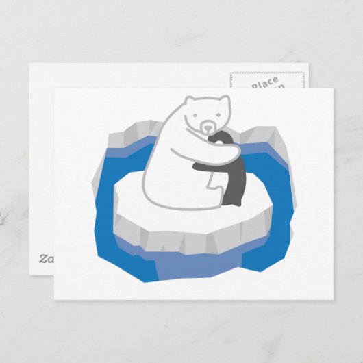 Polar Beer Hug Briefkaart (Voorkant / Achterkant)