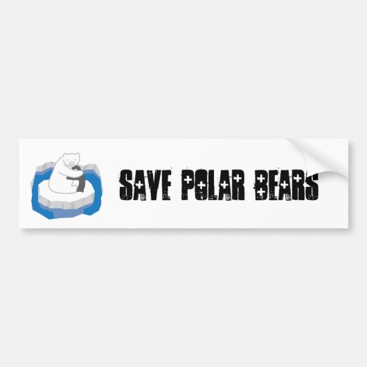 Polar Beer Hug Bumpersticker (Voorkant)