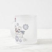 Polar Beer Hug Matglas Koffiemok (Voorkant links)